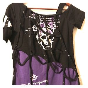 Gothic Lolita punk shirt